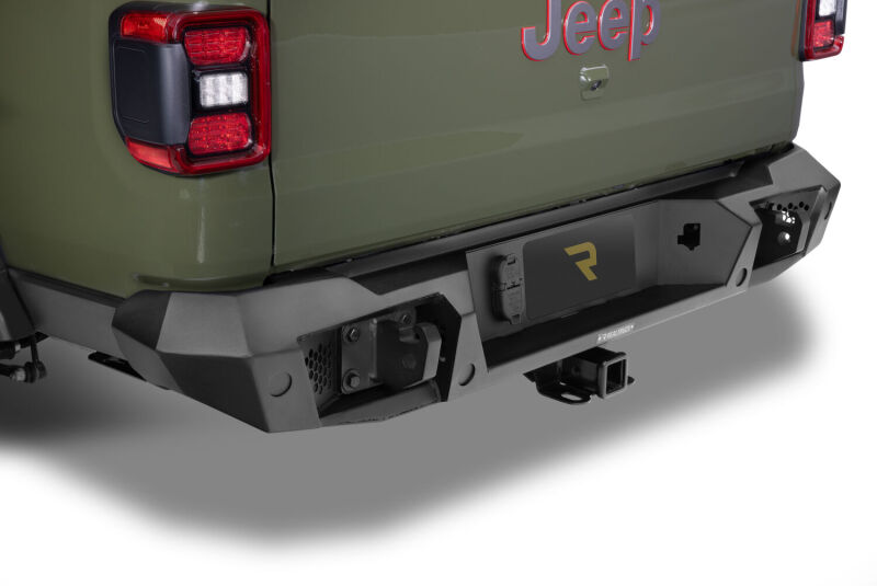 Jeep Gladiator JT Bumper - Rear - Go Rhino - Trailline - Textured Black - `20-`26